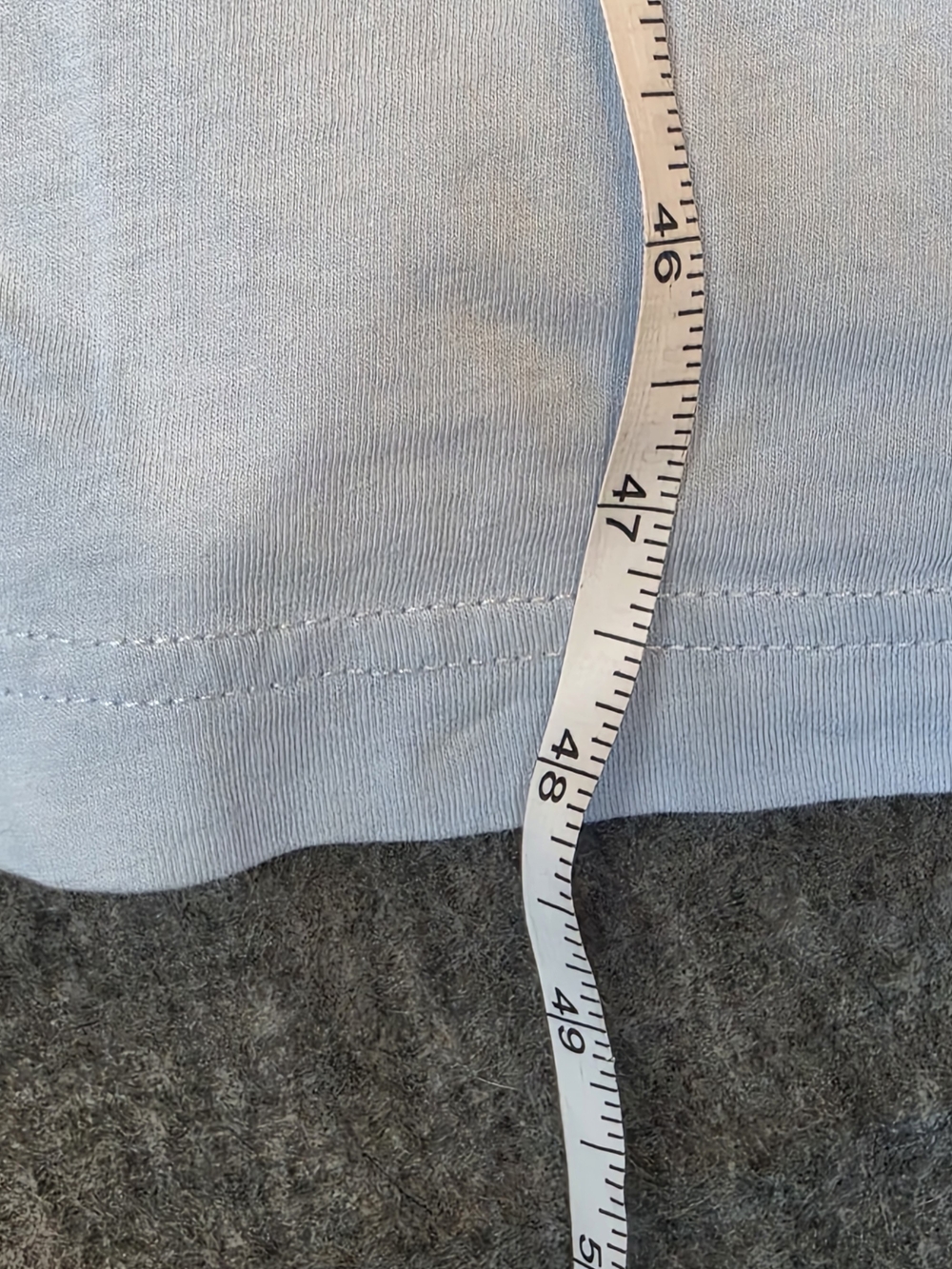 The Vermont Country Store Long-Sleeve Knit Turtleneck Nightgown Medium Blue - Picture 4 of 11